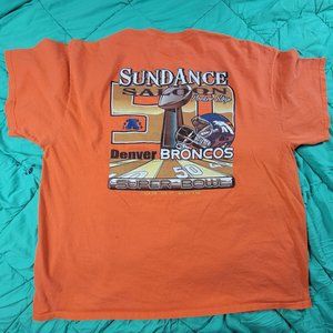 Denver Broncos Sundance Saloon Super Bowl 2016 Adults 3XL Orange Tshirt Sports